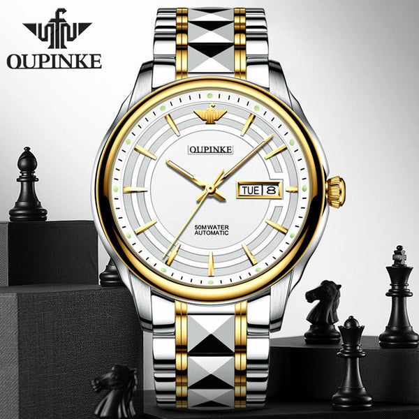 Oupinke 3170 men watch certified automatic luxury mechanical winding | 1mrk.com