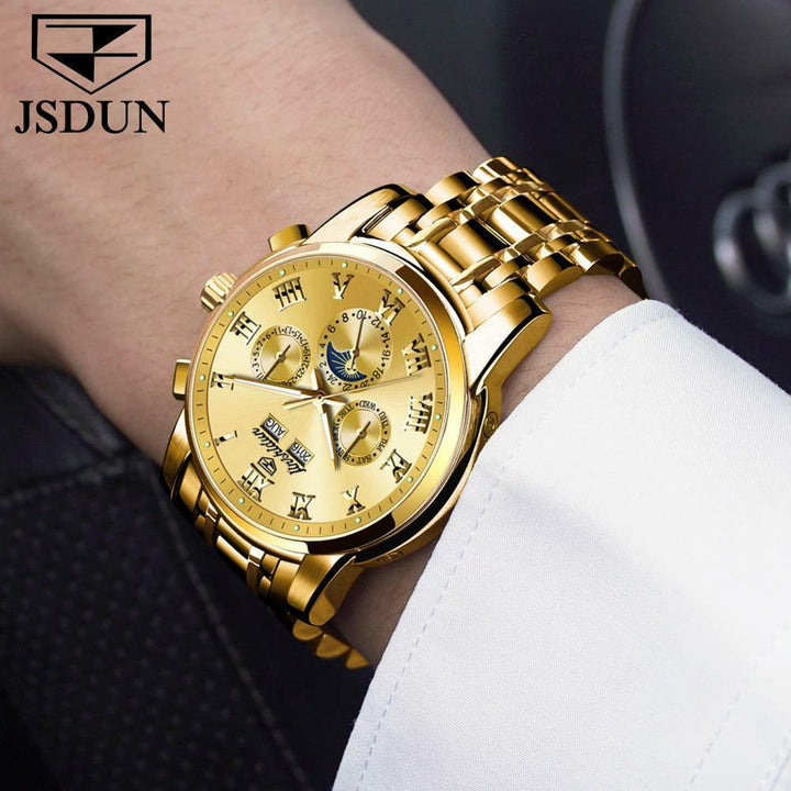 JSDUN  8718 Top Watch for Men Luxury Brand Avec Date Mechanical | 1mrk.com
