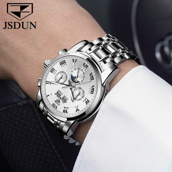 JSDUN  8718 Top Watch for Men Luxury Brand Avec Date Mechanical | 1mrk.com