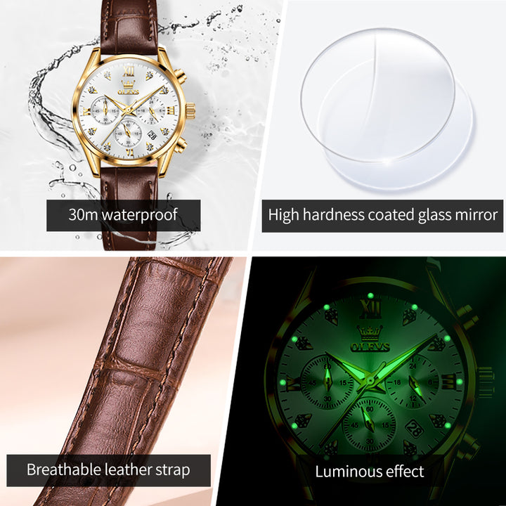 Watches OLEVS 5523 women Watches Jewelries Hot Brand Leather | 1mrk.com