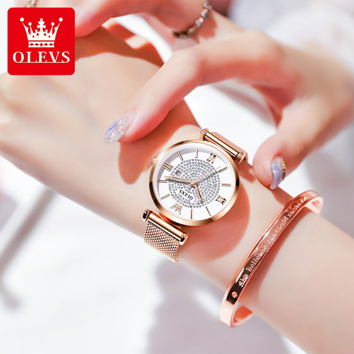 Watches 6892 OLEVS Fashion Lady Gift Casual Business Stainless Steel | 1mrk.com