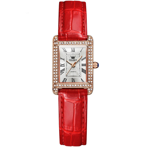 OLEVS 9935 Watches Top Brand Luxury women Bling Quartz Square | 1mrk.com
