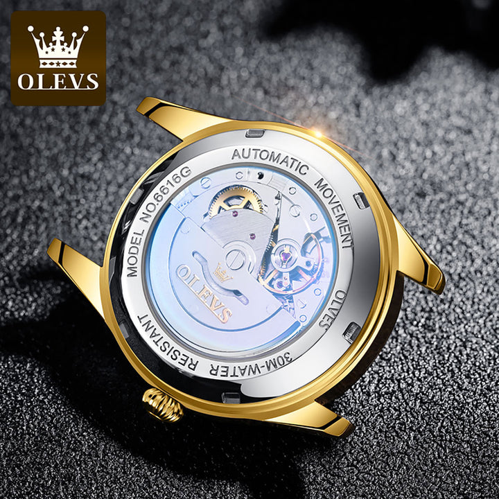 Olevs 6616 WristWatch Watch Fashion Business Mechanical | 1mrk.com