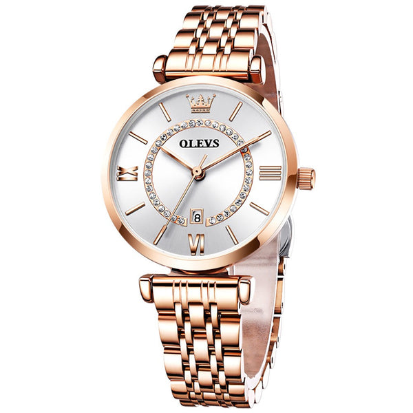 Watches 6892 OLEVS Fashion Lady Gift Casual Business Stainless Steel | 1mrk.com