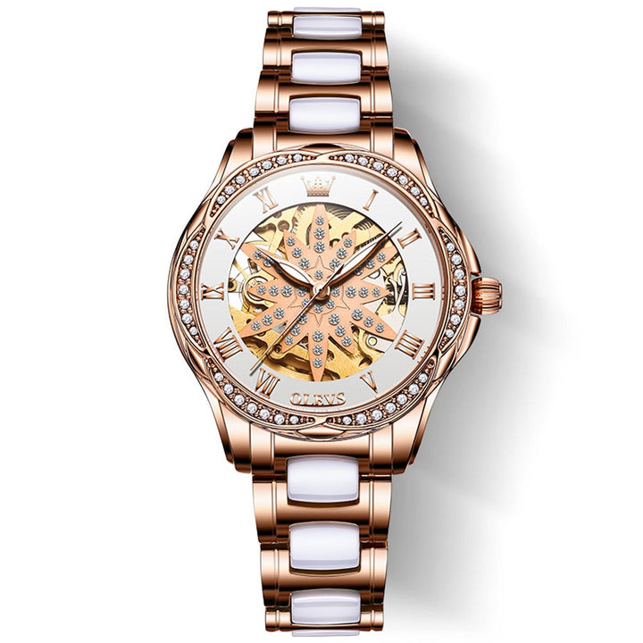 OLEVS 6681 Luxury for Women Watch Fashion Diamond Automatic Mechanical | 1mrk.com