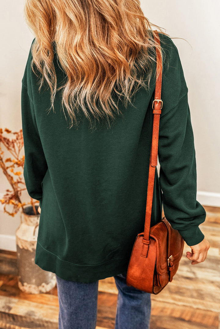 MERRY CHRISTMAS Round Neck Sweatshirt | Trendsi