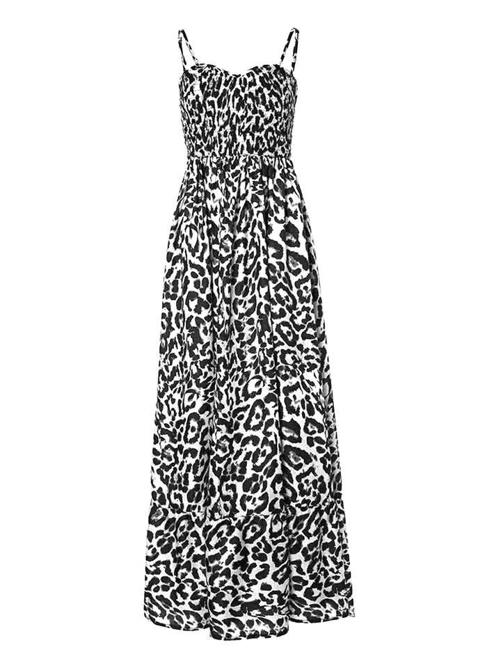 Leopard Sweetheart Neck Cami Dress | Trendsi