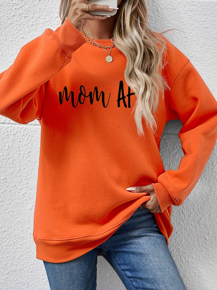 Letter Graphic Dropped Shoulder Sweatshirt | Trendsi