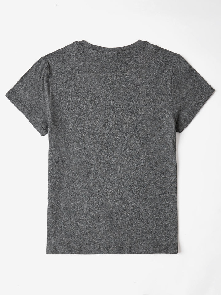 PROUD ALLY Round Neck Short Sleeve T-Shirt | Trendsi