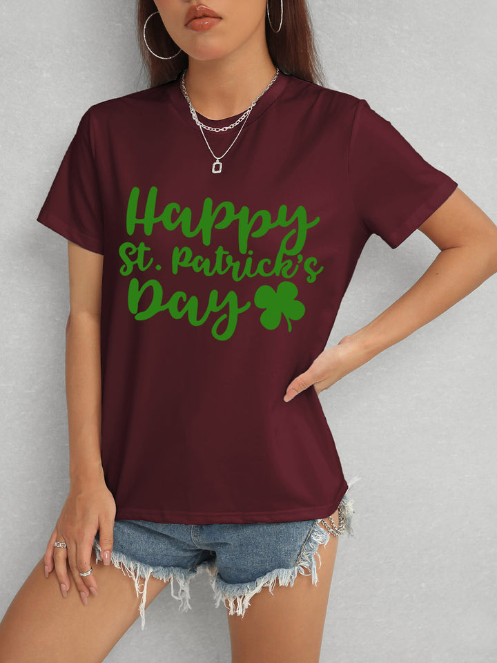 HAPPY ST. PATRICK'S DAY Short Sleeve T-Shirt | Trendsi