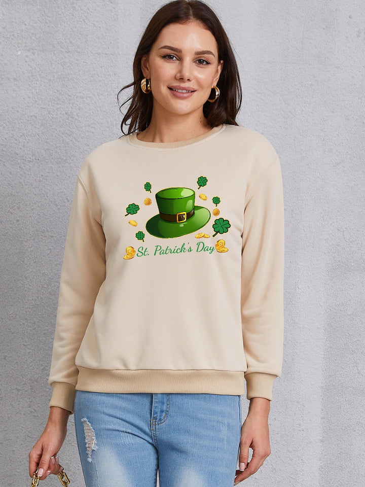 ST. PATRICK'S DAY Round Neck Sweatshirt | Trendsi