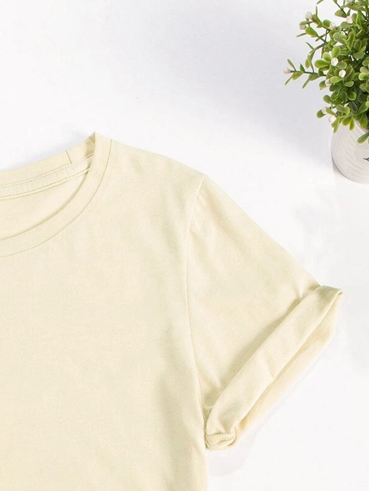 OH FOR PEEPS SAKE Round Neck T-Shirt | Trendsi