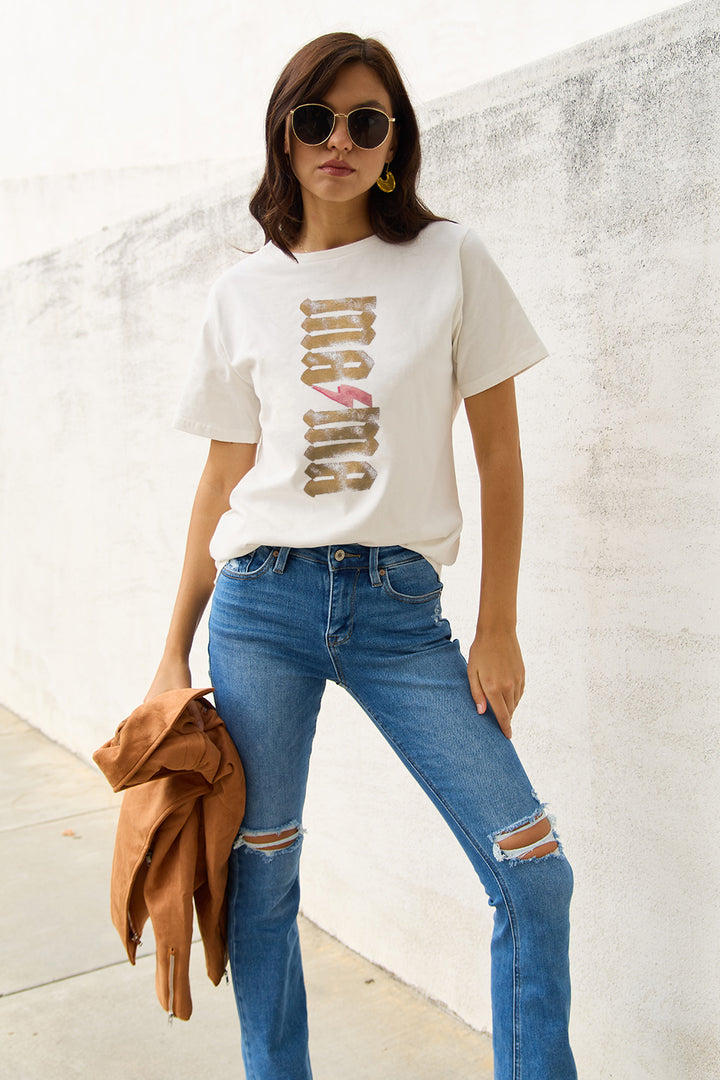 Simply Love Full Size MAMA Short Sleeve T-Shirt | Trendsi