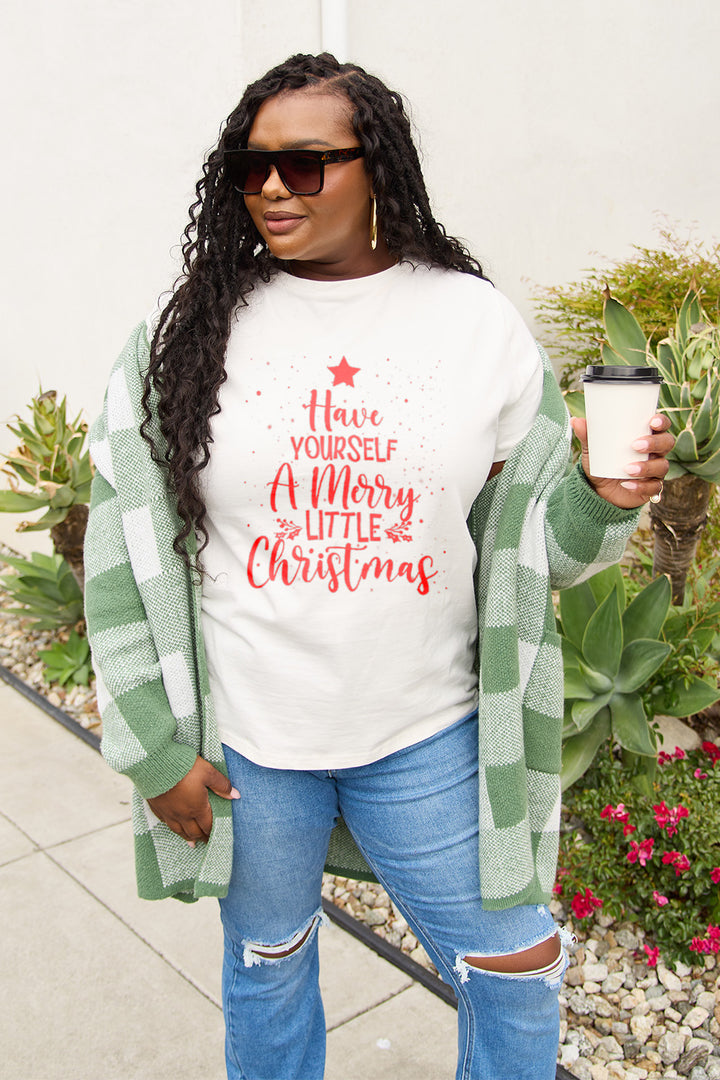 Simply Love Full Size HAVE YOURSELF A MERRY LITTLE CHRISTMAS T-Shirt | Trendsi