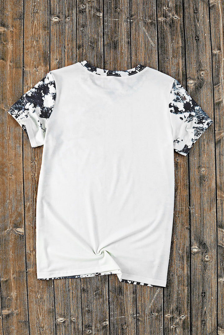 Guitar Graphic Round Neck Short Sleeve T-Shirt | Trendsi