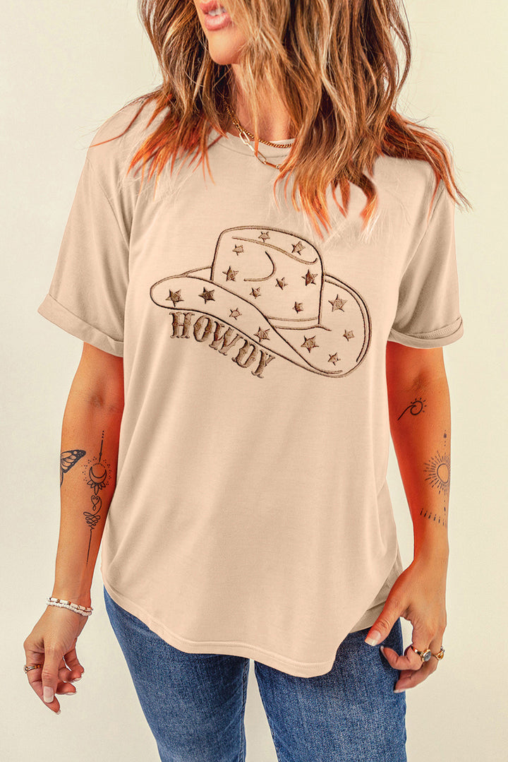 Hat Graphic Round Neck Short Sleeve T-Shirt | Trendsi