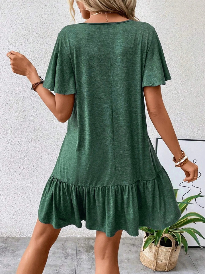 Round Neck Short Sleeve Tee Dress | Trendsi