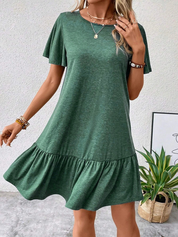 Round Neck Short Sleeve Tee Dress | Trendsi