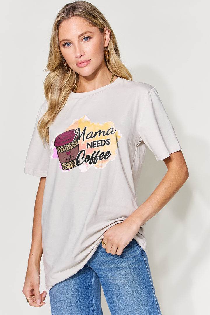 Simply Love Full Size Graphic Round Neck Short Sleeve T-Shirt | Trendsi