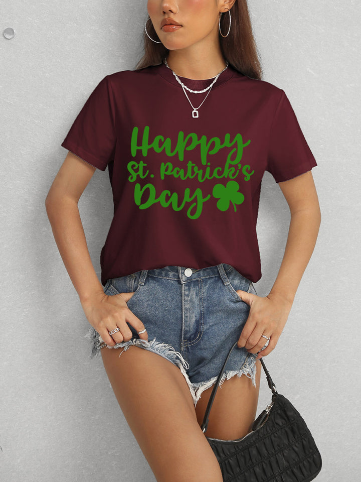 HAPPY ST. PATRICK'S DAY Short Sleeve T-Shirt | Trendsi