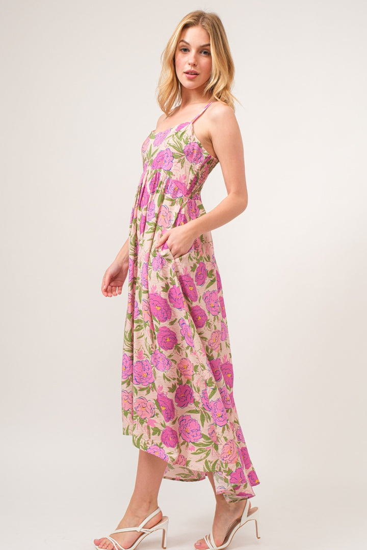 And The Why Floral High-Low Hem Cami Dress | Trendsi