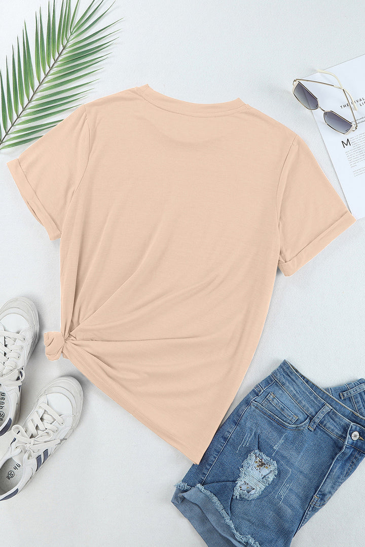 MAMA GIRL Round Neck Short Sleeve T-Shirt | Trendsi