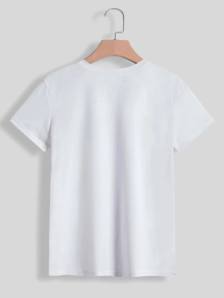OH FOR PEEPS SAKE Round Neck T-Shirt | Trendsi