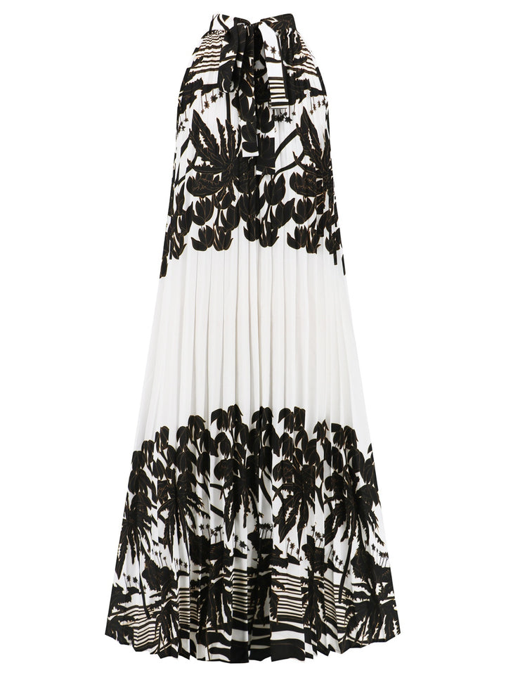 Tied Printed Sleeveless Midi Dress | Trendsi