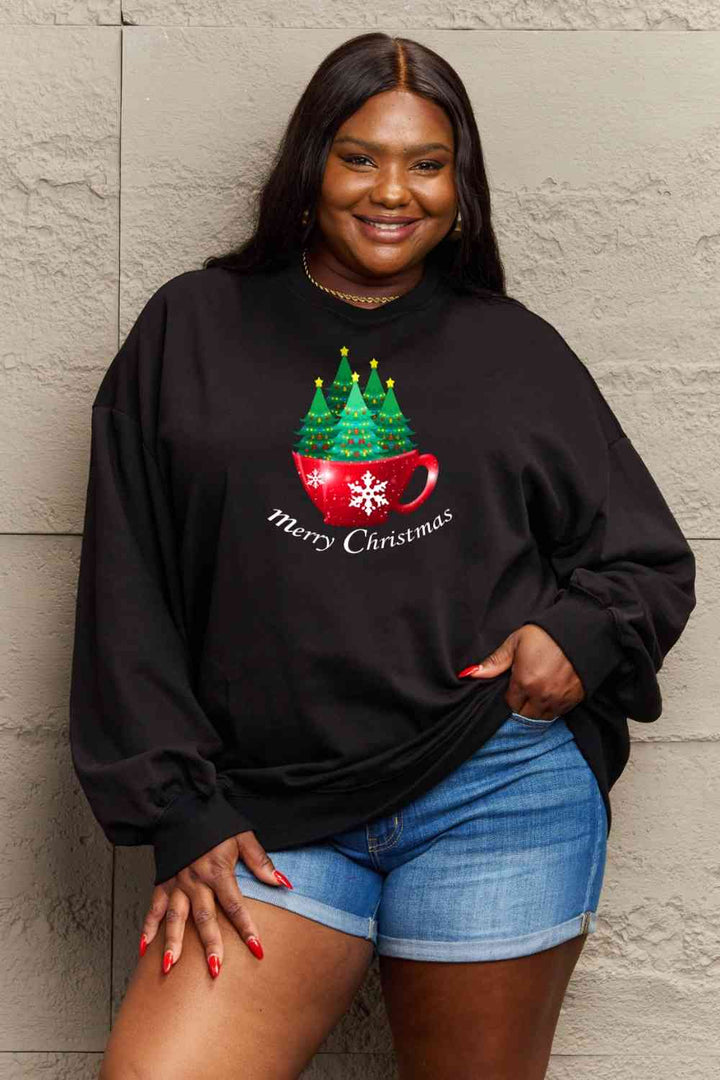 Simply Love Full Size MERRY CHRISTMAS Graphic Sweatshirt |1mrk.com