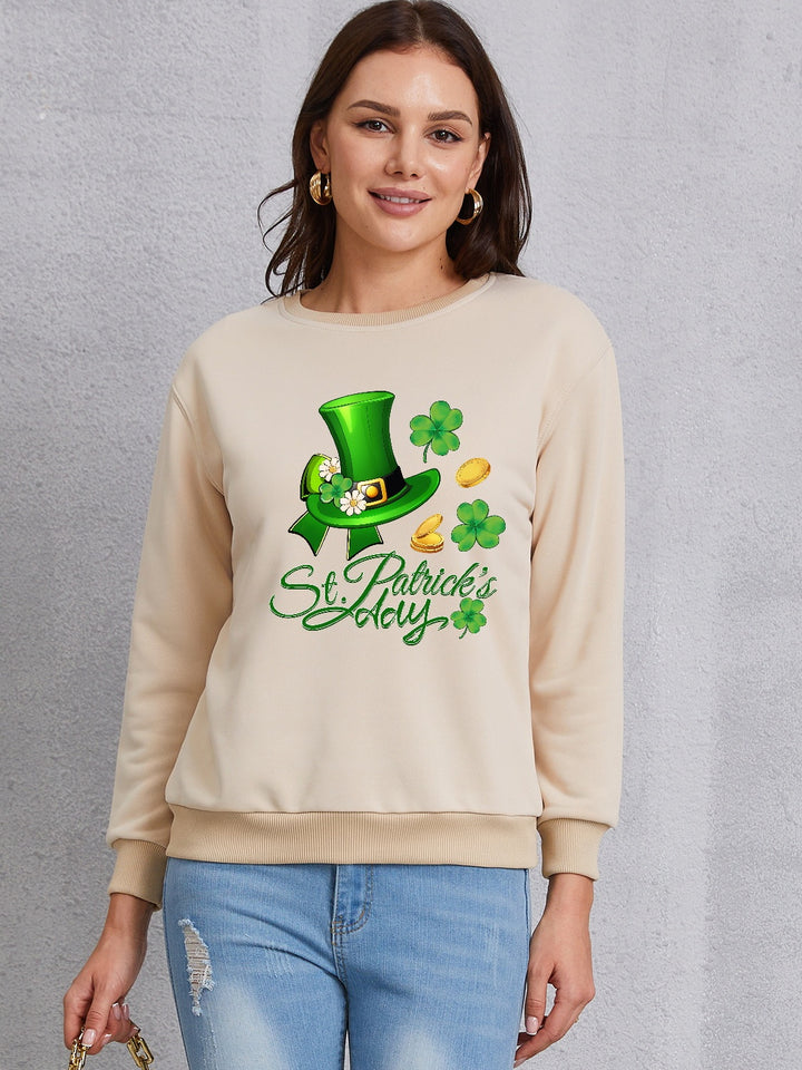 ST. PATRICK'S DAY Round Neck Sweatshirt | Trendsi