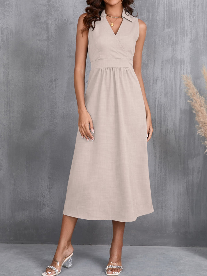 Ruched Sleeveless Midi Dress | Trendsi