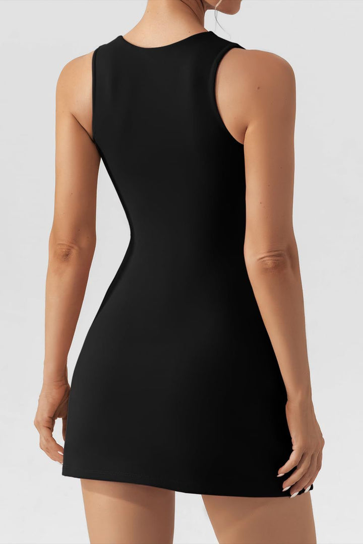 Square Neck Sleeveless Mini Dress | Trendsi