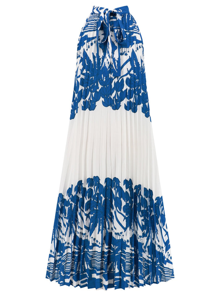 Tied Printed Sleeveless Midi Dress | Trendsi