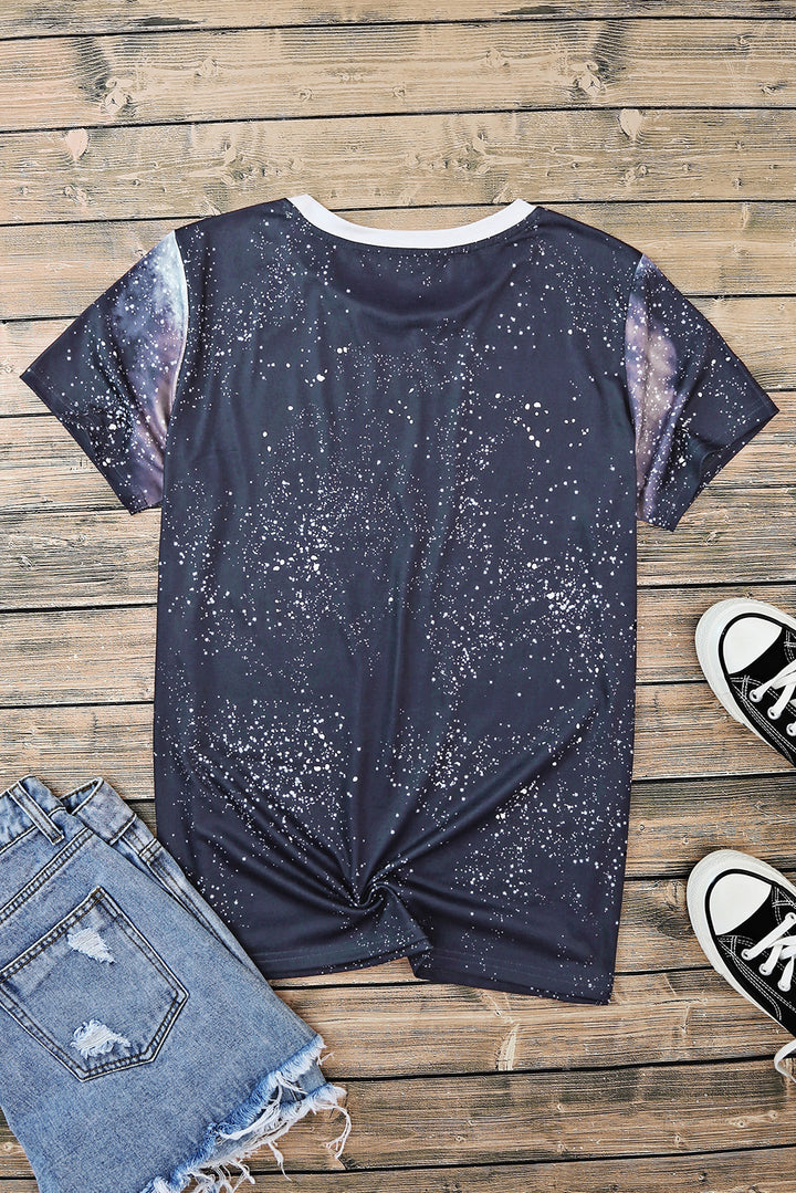 Graphic Round Neck Short Sleeve T-Shirt | Trendsi