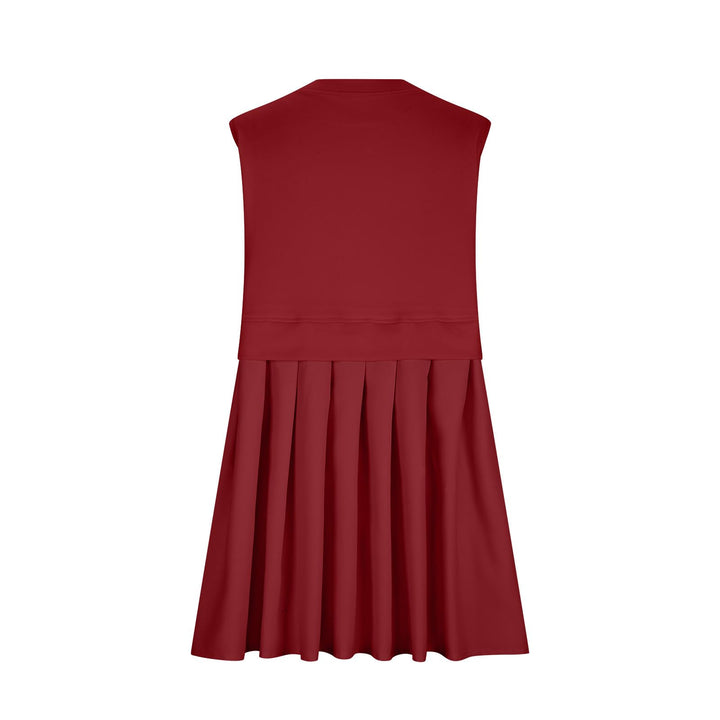 Pleated Round Neck Sleeveless Mini Dress | Trendsi