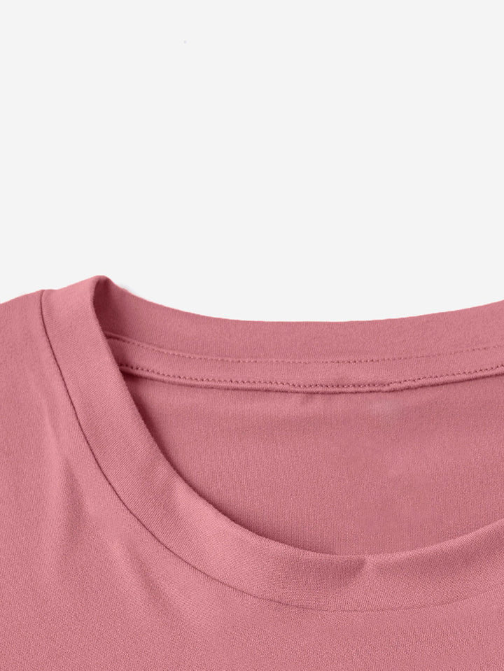 Letter Graphic Round Neck Short Sleeve T-Shirt | Trendsi