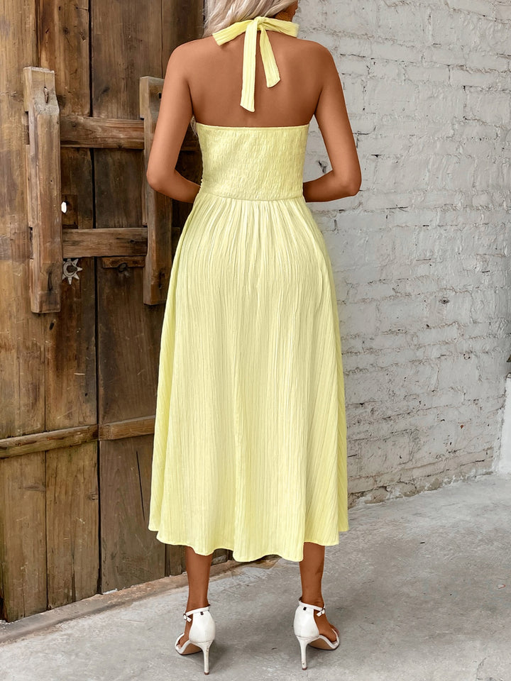 Halter Neck Midi Dress | Trendsi