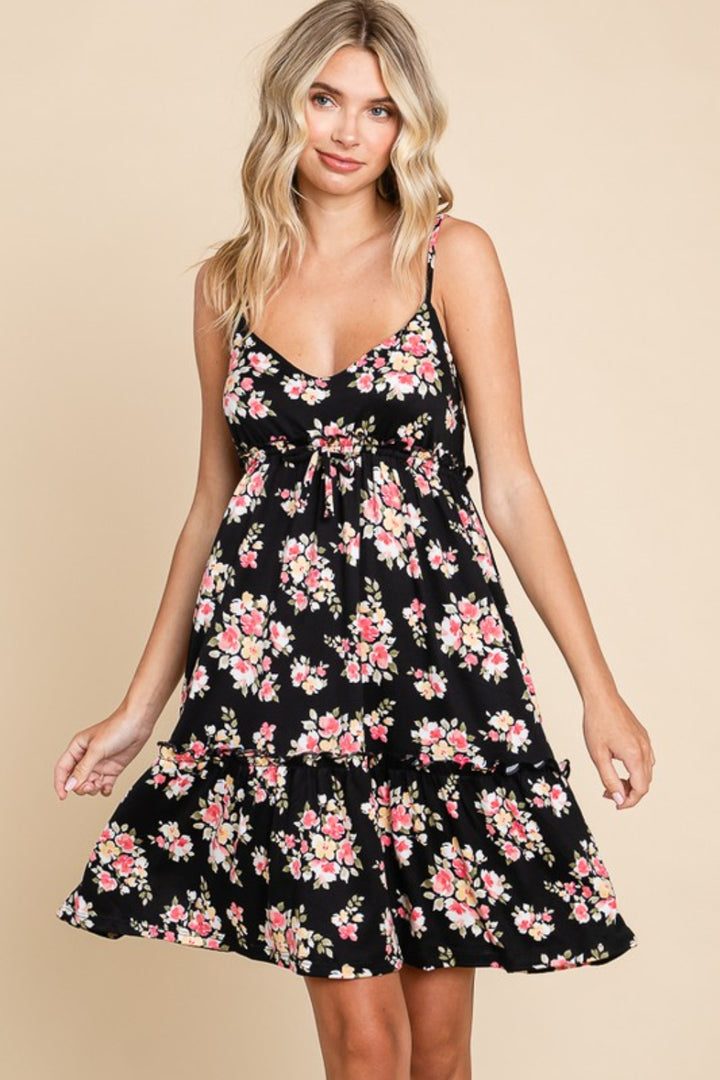 Culture Code Full Size Floral Frill Cami Dress | Trendsi