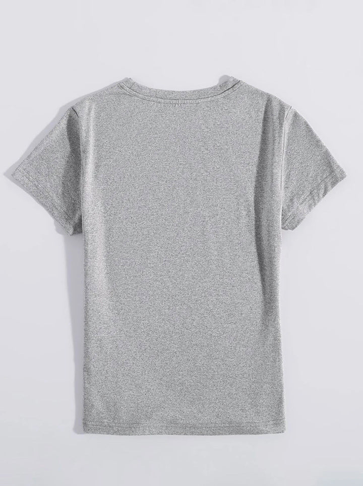 OH FOR PEEPS SAKE Round Neck T-Shirt | Trendsi