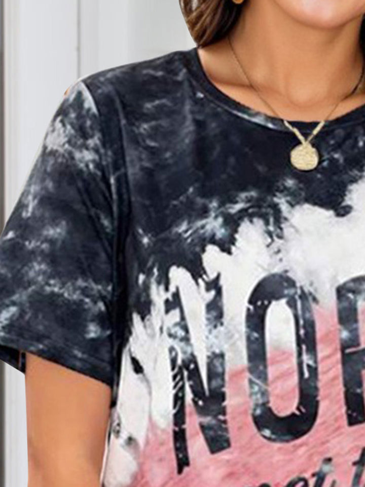 NOPE NOT TODAY Round Neck Short Sleeve T-Shirt | Trendsi