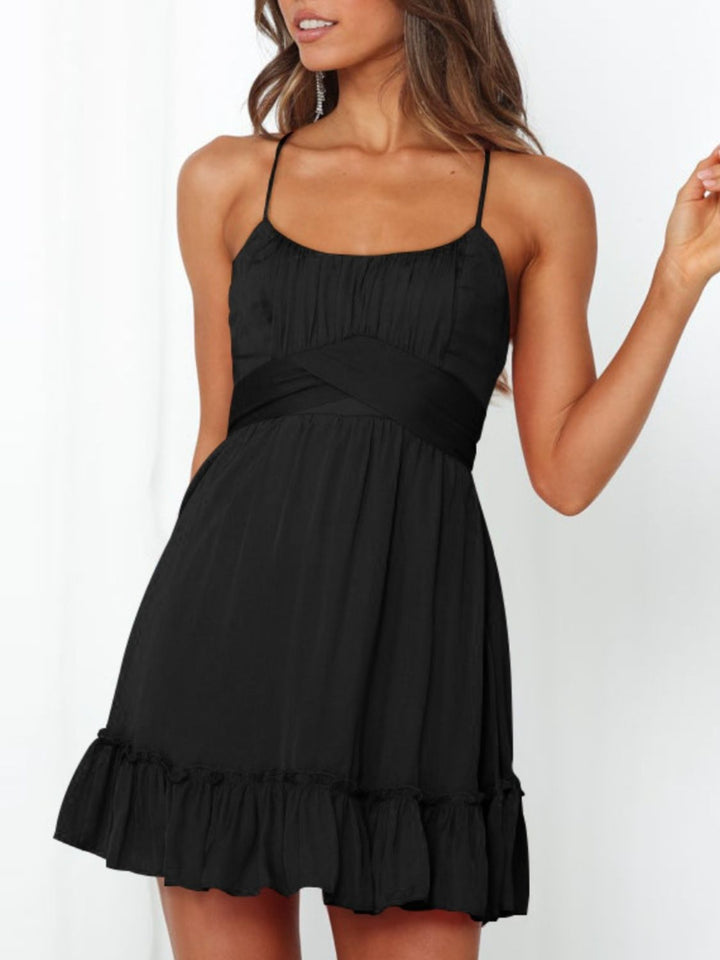 Tied Crisscross Scoop Neck Cami Dress | Trendsi