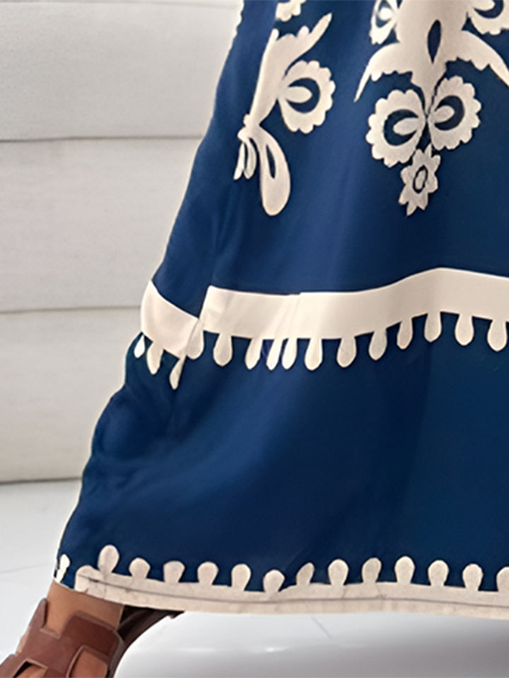 Printed Spaghetti Strap Sleeveless Maxi Dress | Trendsi