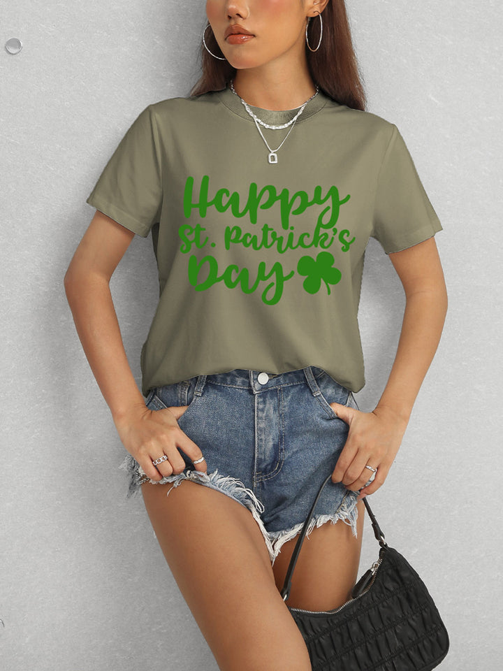 HAPPY ST. PATRICK'S DAY Short Sleeve T-Shirt | Trendsi