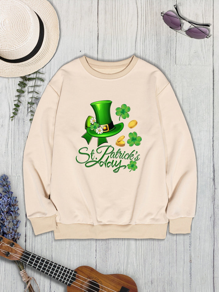 ST. PATRICK'S DAY Round Neck Sweatshirt | Trendsi