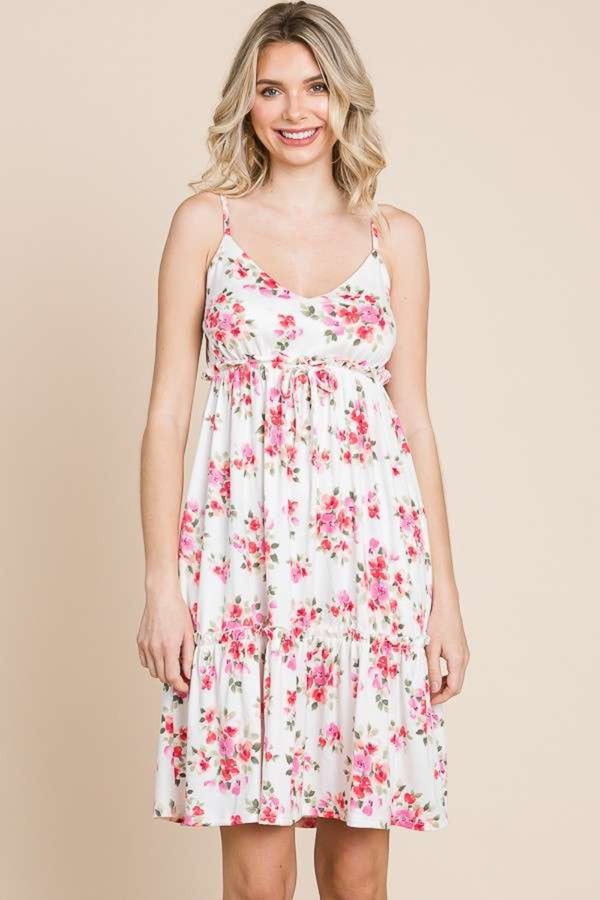 Culture Code Full Size Floral Frill Cami Dress | Trendsi