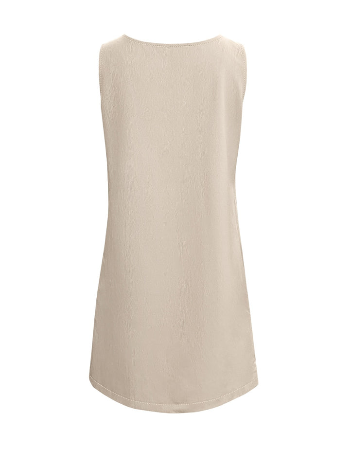 Pocketed Scoop Neck Sleeveless Dress | Trendsi