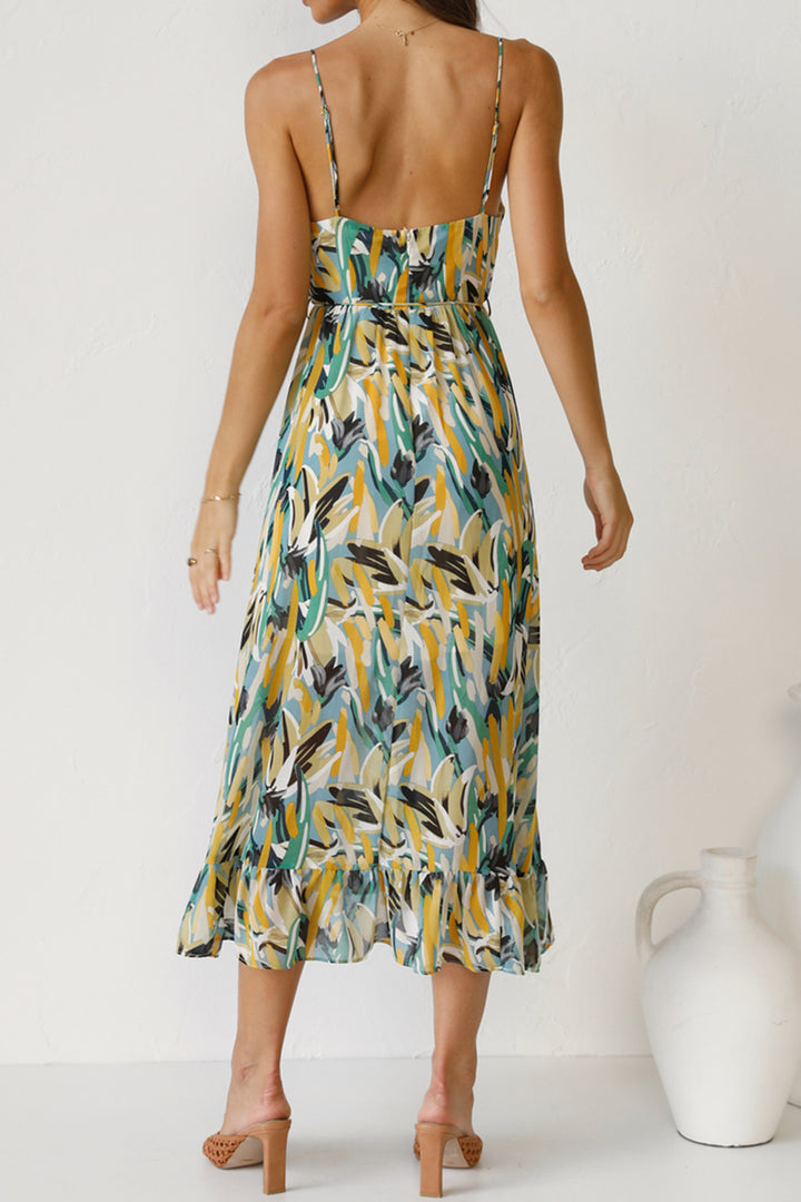 Tied Printed Sleeveless Cami Dress | Trendsi