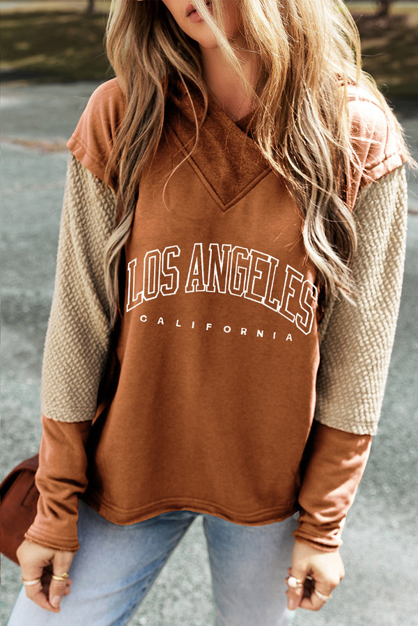 Letter Graphic Long Sleeve Hoodie | Trendsi