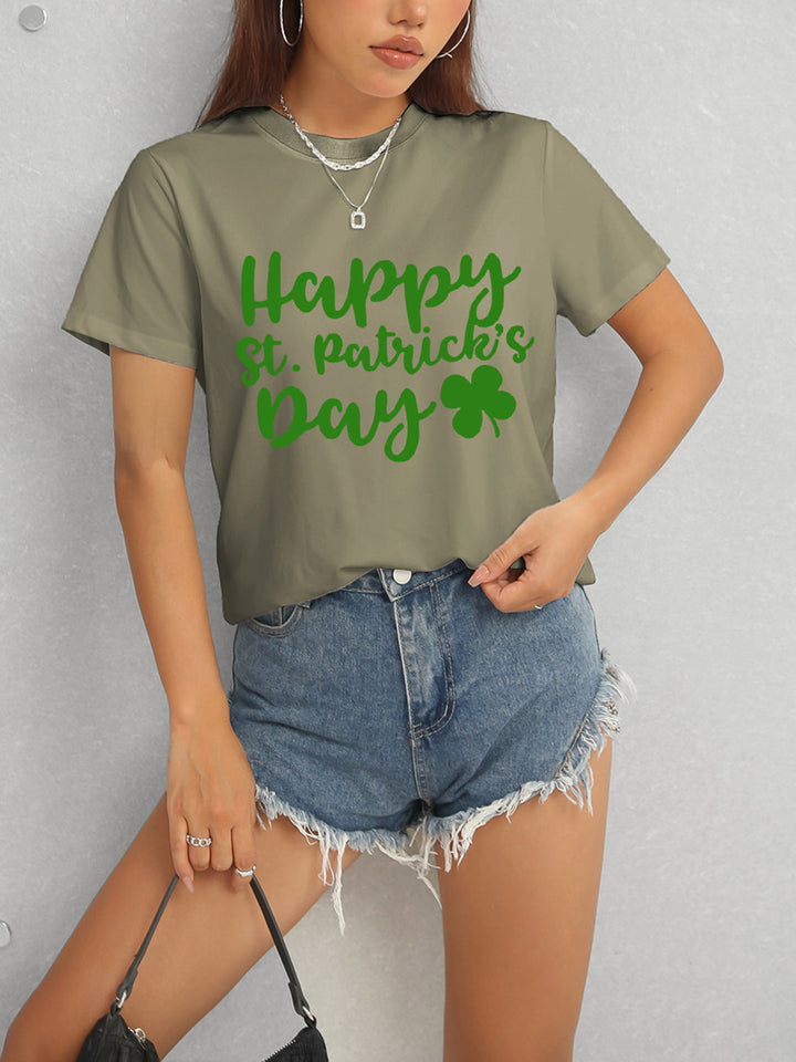 HAPPY ST. PATRICK'S DAY Short Sleeve T-Shirt | Trendsi