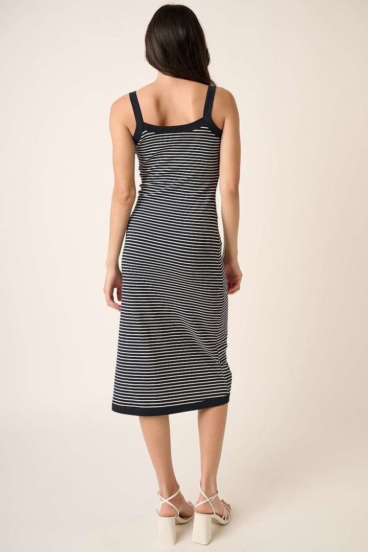 Mittoshop Contrast Striped Midi Cami Dress | Trendsi